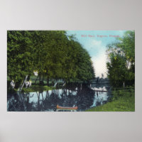 Scenic River with Canoe SceneEugene, OR