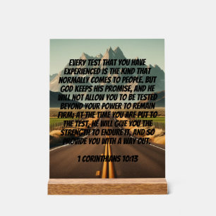 Scenic Road Ahead: Finding Strength Through Trials Acrylic Sign