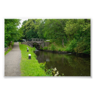 Scenic Rochdale Canal - Brearley Higher Lock 6 Photo Print