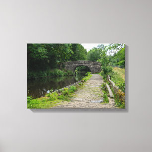 Scenic Rochdale Canal Bridge  Canvas Print