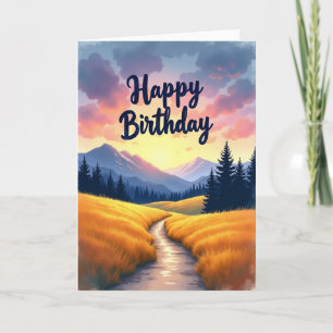 Scenic Route Birthday Card