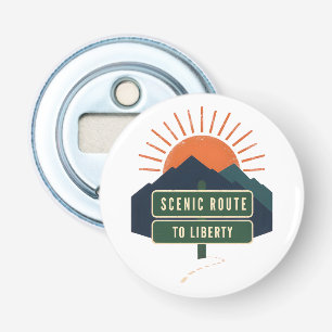 Scenic Route To Liberty Bottle Opener
