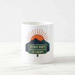 Scenic Route To Liberty Coffee Mug