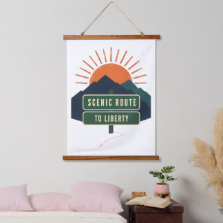 Scenic Route To Liberty Hanging Tapestry