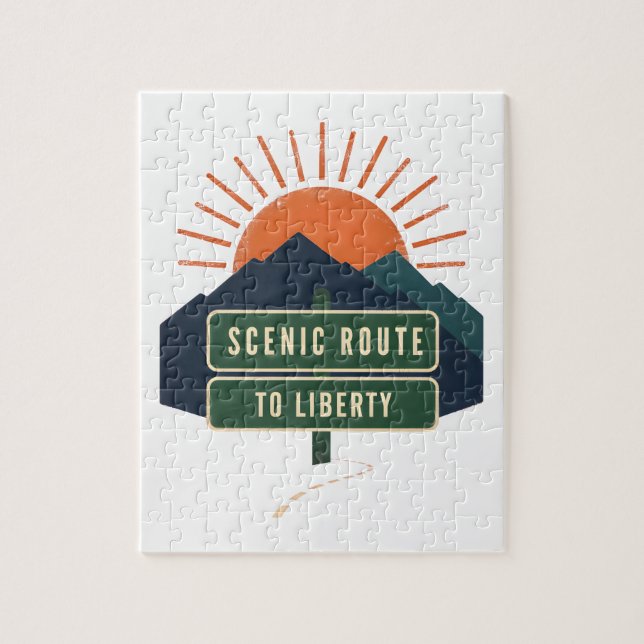 Scenic Route To Liberty puzzle (Vertical)