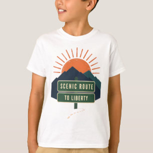 Scenic Route To Liberty T-Shirts
