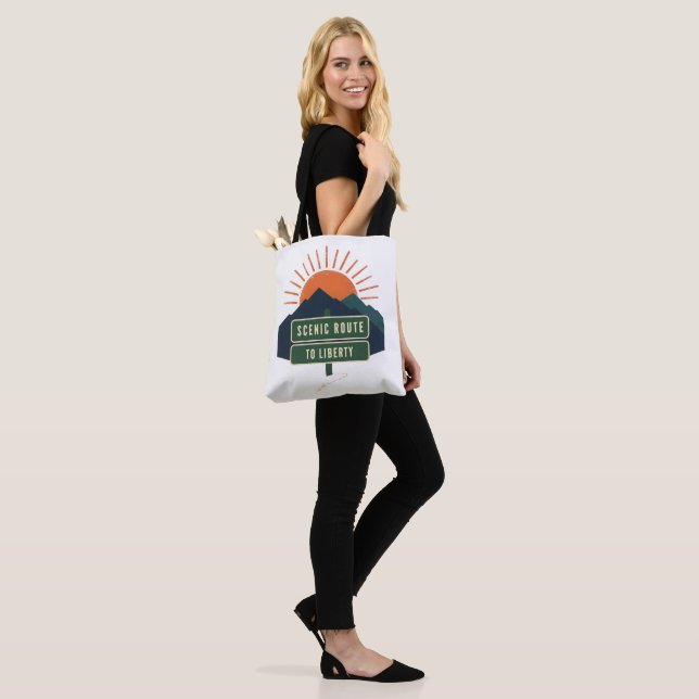 Scenic Route To Liberty Tote Bag (On Model)
