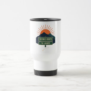 Scenic Route To Liberty Travel Mug