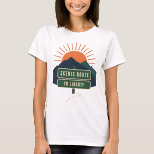 Scenic Route To Liberty Women's T-Shirts
