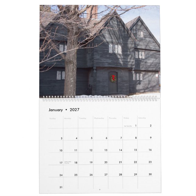 Scenic Salem Massachusetts Calendar (Jan 2027)