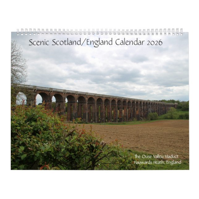 Scenic Scotland/England Calendar 2026 (Cover)