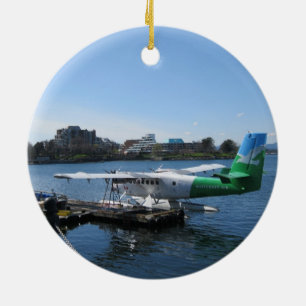 Scenic Seaplane in Victoria Ceramic Tree Decoration