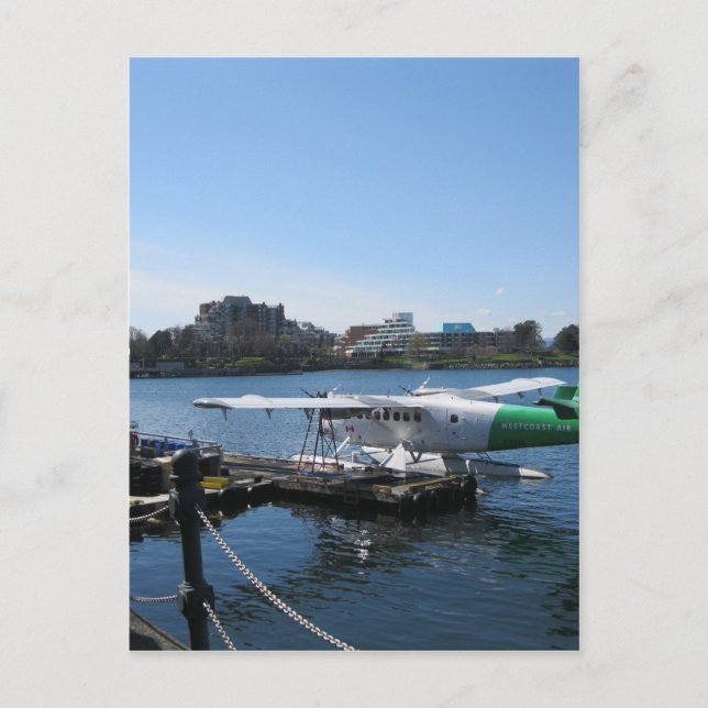 Scenic Seaplane in Victoria Postcard (Front)