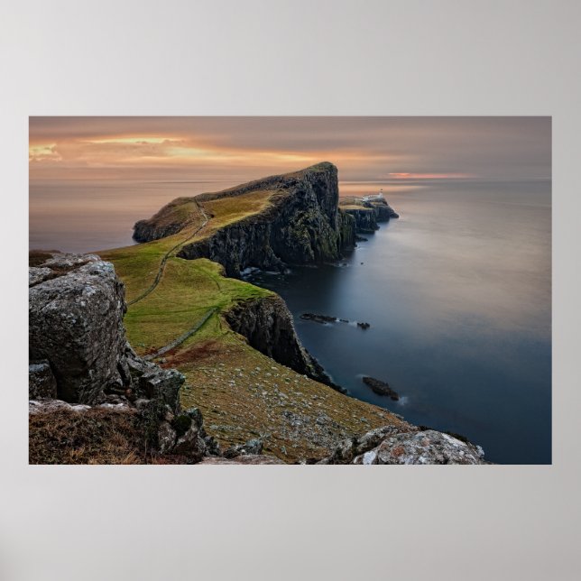 Scenic Seascape from Scotland Poster (Front)