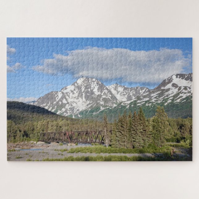 Scenic Seward Highway Chugach National Forest Jigsaw Puzzle (Horizontal)