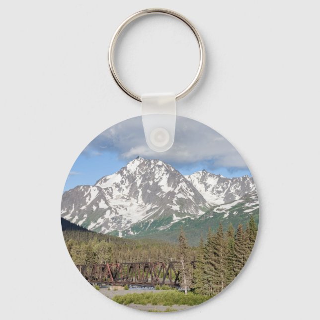Scenic Seward Highway Chugach National Forest Key Ring (Front)