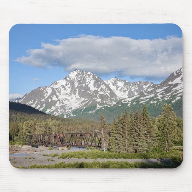 Scenic Seward Highway Chugach National Forest Mouse Mat (Front)