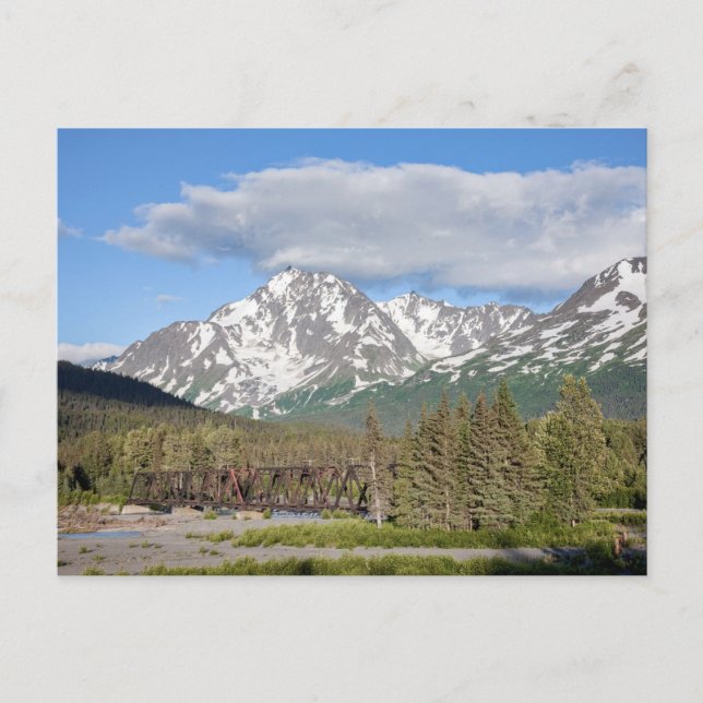 Scenic Seward Highway Chugach National Forest Postcard (Front)