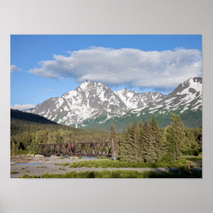 Scenic Seward Highway Chugach National Forest Poster