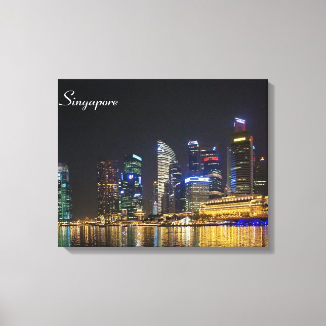 Scenic Singapore Skyline Canvas Print (Front)