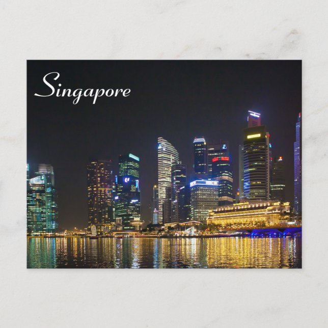 Scenic Singapore Skyline Postcard (Front)