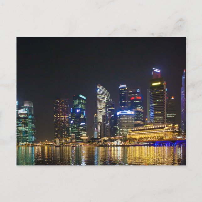 Scenic Singapore Skyline Postcard (Front)