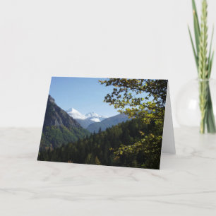 Scenic  Snowcapped Mountain Card