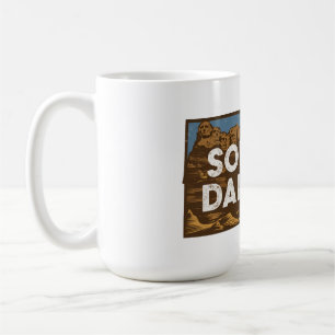Scenic South Dakota Retro Silhouette  Coffee Mug