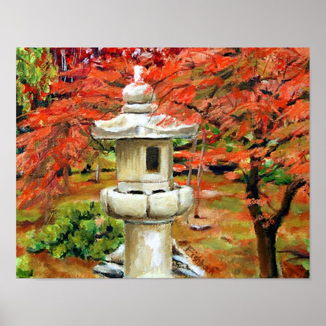 Scenic St Louis Missouri Japanese Garden Poster (Front)