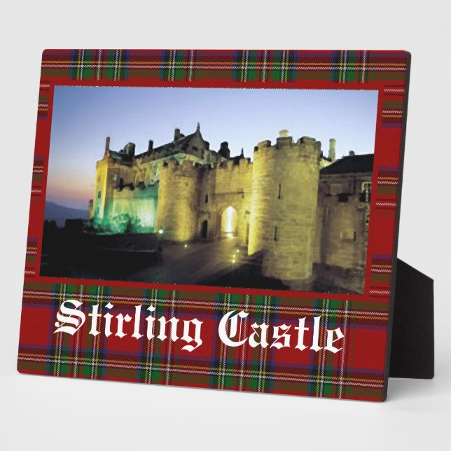 Scenic Stirling Castle Tabletop Plaque (Side)