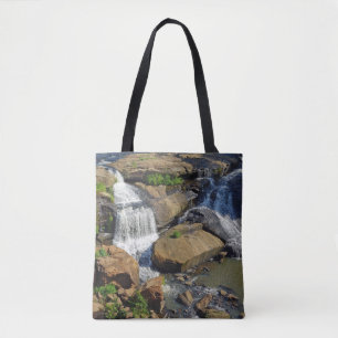Scenic Stream with Waterfall Tote Bag