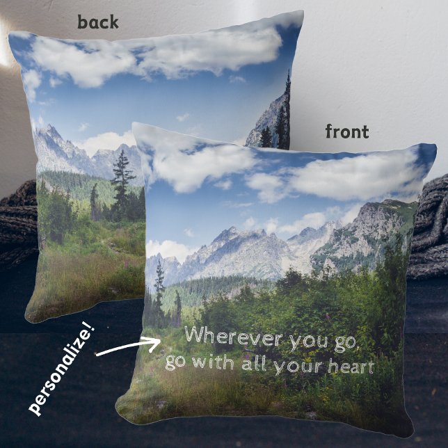 Scenic summer mountain landscape with a meadow  cushion (Creator Uploaded)