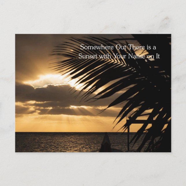 Scenic Sunset Photography Postcard (Front)