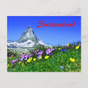 Scenic Switzerland Matterhorn Postcard