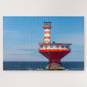 Scenic Tadoussac Lighthouse, Quebec, Canada Jigsaw Puzzle