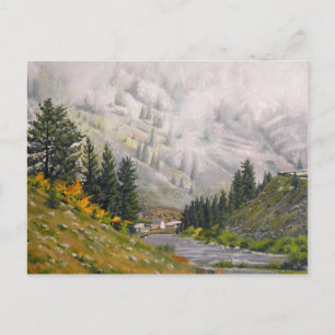 Scenic Taylor River Colorado Painting Postcard