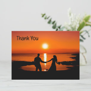 Scenic Thank You Wedding Photo Thank You Card