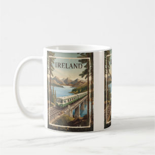 Scenic Train Journey Through the Emerald Isle Coffee Mug