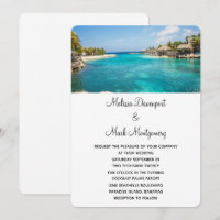Scenic Tropical Beach Resort Destination Wedding
