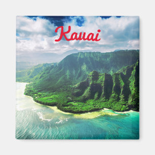 Scenic Tropical kauai Hawaii Island Magnet