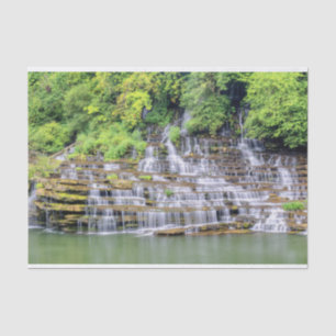 Scenic Twin Falls Rock Island Tissue Paper