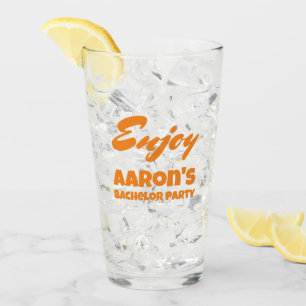 Scenic View at Night Bachelor Party Glass