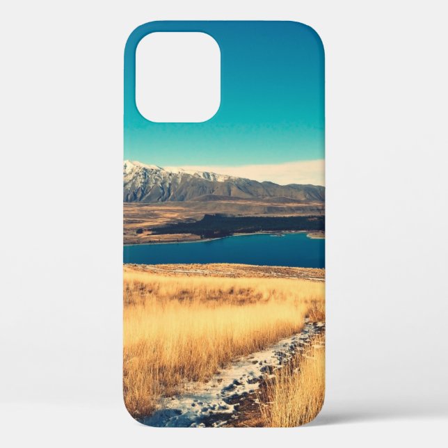 Scenic view in Mt. John summit view point,  Lake T Case-Mate iPhone Case (Back)