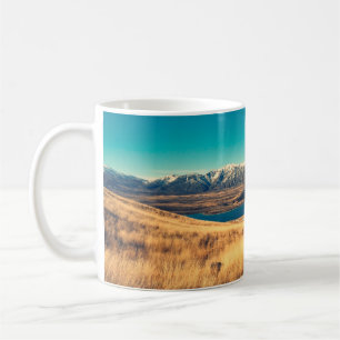 Scenic view in Mt. John summit view point, Lake T Coffee Mug