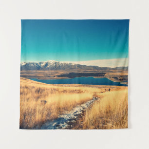 Scenic view in Mt. John summit view point,  Lake T Tapestry