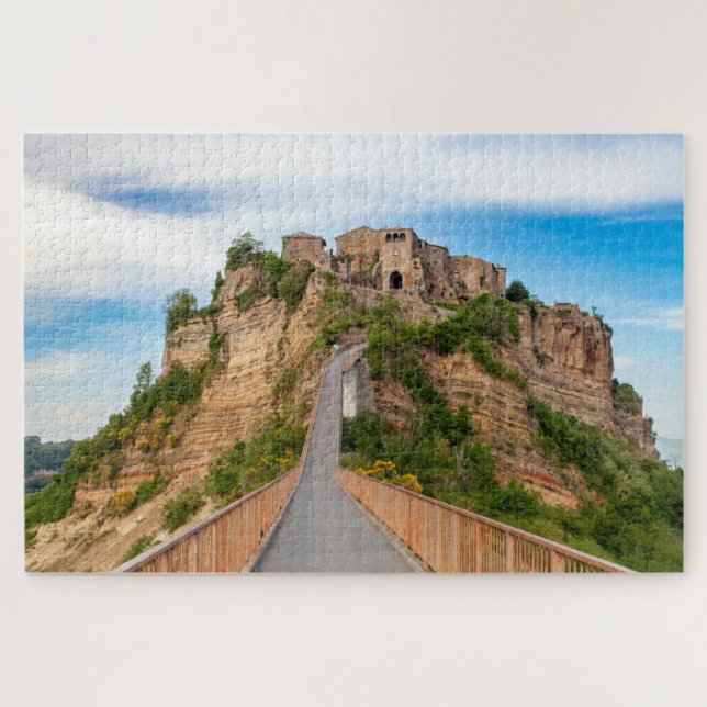 Scenic view of Civita di Bagnoregio Jigsaw Puzzle (Horizontal)