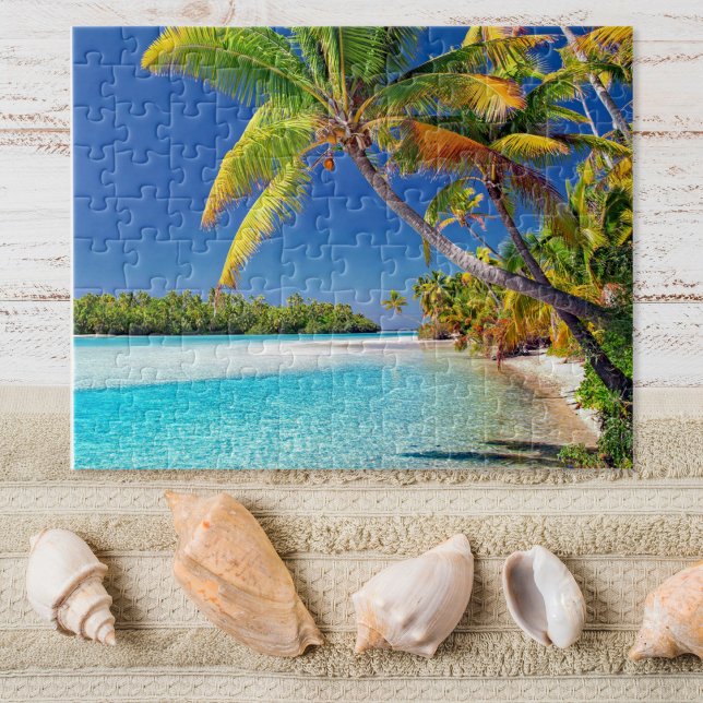 Scenic view of Cook Island Beach | Tropical Jigsaw Puzzle (Creator Uploaded)