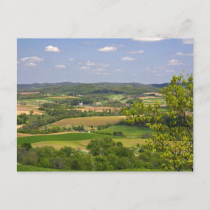 Scenic view of farmland south of Arcadia, 2 Postcard