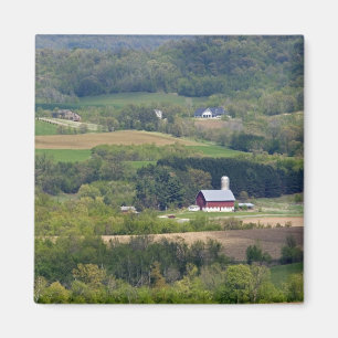 Scenic view of farmland south of Arcadia, Magnet