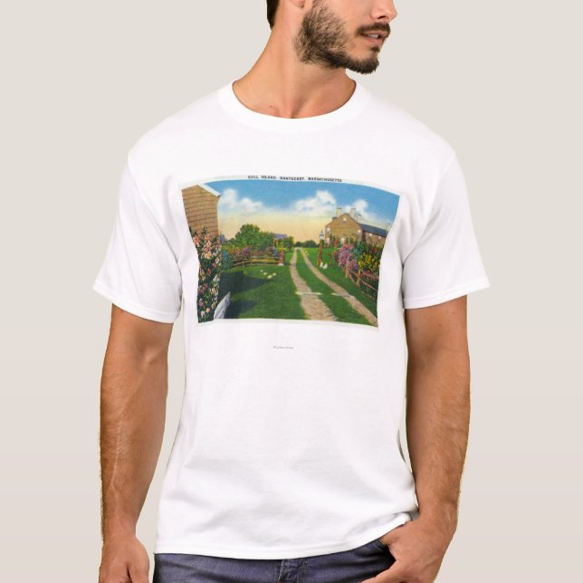 Scenic View of Gull Island T-Shirt (Front)